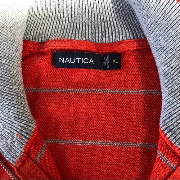 Nautica Men’s Zip Neck Cotton Sweater - Picture 6 of 12